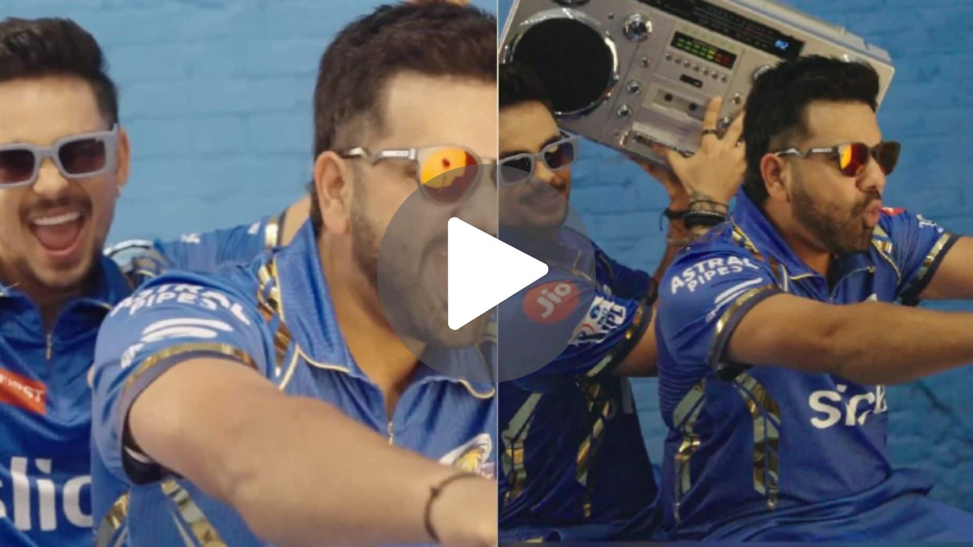 [Watch] Rohit Sharma & Ishan Kishan's Bromance On Scooter During MI Photoshoot
